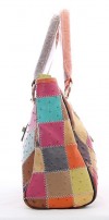Patchwork Ostrich Leather Bag